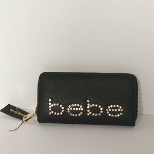 bebe Bags - Bebe Rhinestone Zip Around Wallet bebe Bags - Bebe Rhinestone Zip Around Wallet